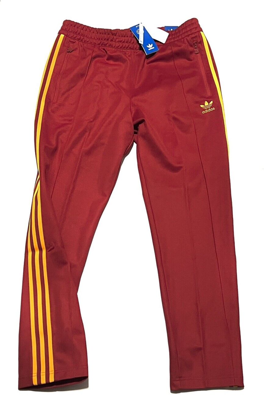 Adidas HK7401 Beckenbauer Spain Track Pants Mens Sz 2XL XXL Red FB Nation NWT